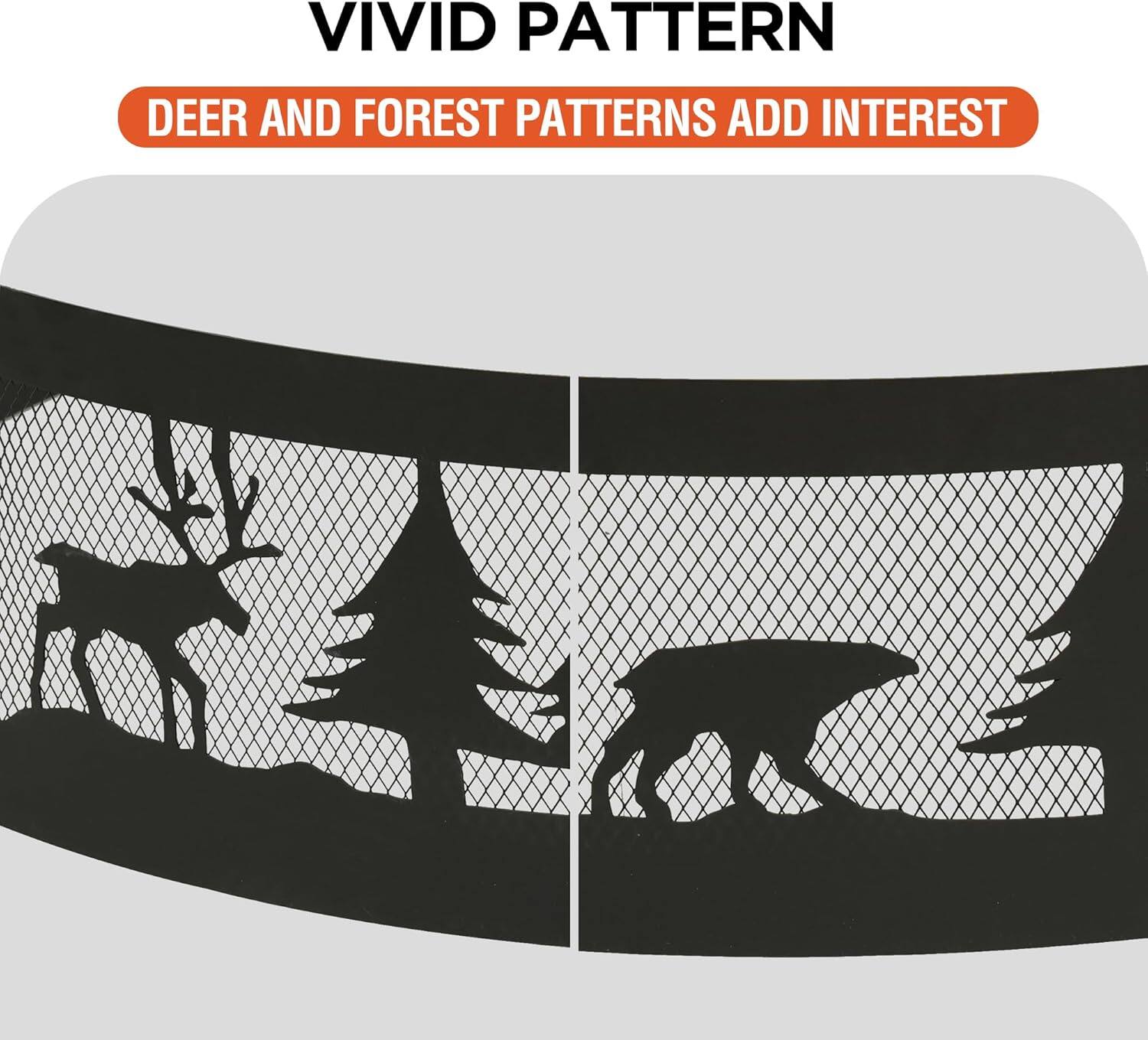 VIVID PATTERN

DEER AND FOREST PATTERNS ADD INTEREST