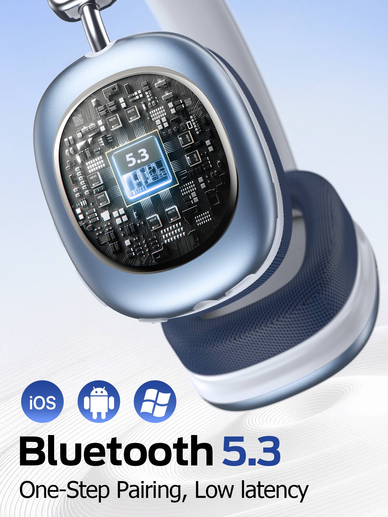 5.3 T1 iOS Bluetooth 5.3 One-Step Pairing, Low latency