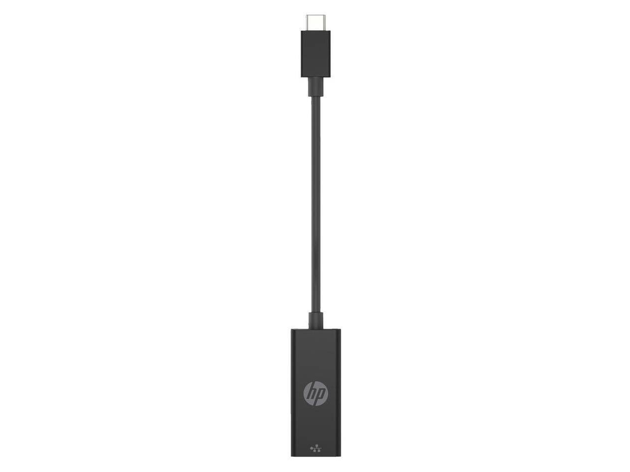 Alt View 2. HP - HP Ethernet Adapter - USB Type C - 128 MB/s Data Transfer Rate - 1 - Twisted Pair - 1000Base-T - TAA Compliant - Black.
