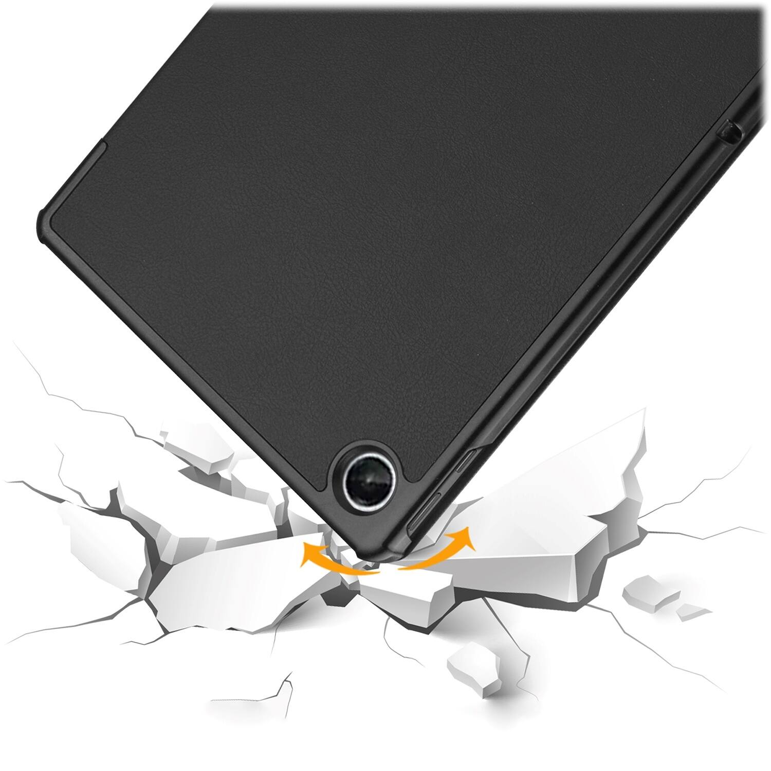 Alt View 13. SaharaCase - Folio Case for Lenovo Tab M10 Plus (3rd Gen) - Black.