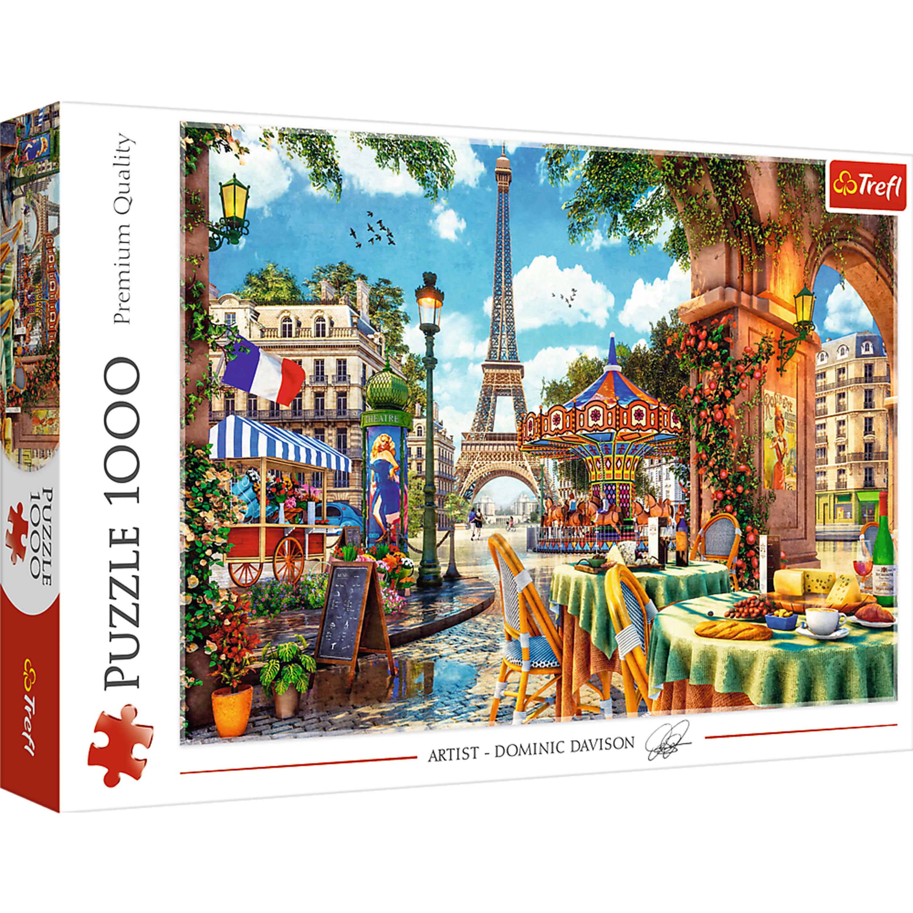 Trefl - Red 1000 Piece Puzzle - Parisian morning