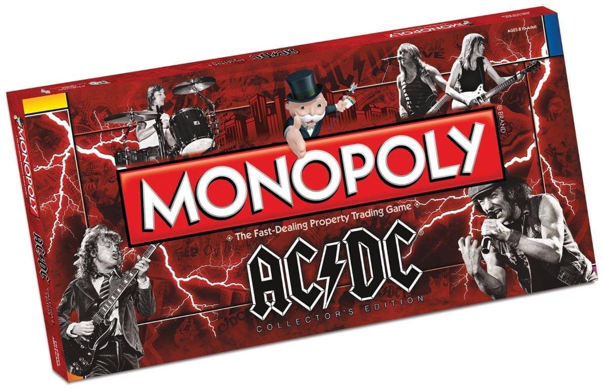 Monopoly: The Fast-Dealing Property Trading Game  
AC/DC Collector's Edition  
Ages 8-Adult