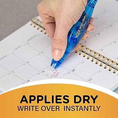 APPLIES DRY  
WRITE OVER INSTANTLY