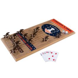 Across the Board - Illinois Fighting Illini Walnut Horseracing Gametop - Multicolor