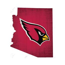 Fan Creations - Arizona Cardinals 12" Logo State Sign - Multicolor