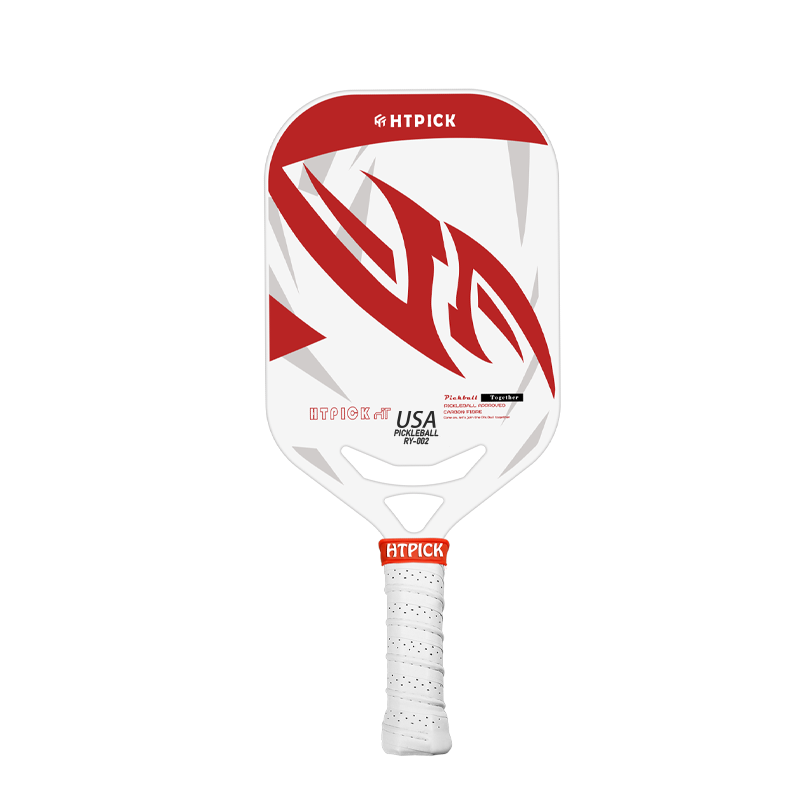 Anysun - Carbon Fiber Pickleball Paddle - 14mm PP Honeycomb Core, UV Matte, Hot Press Molded, Lightweight Pro - Red