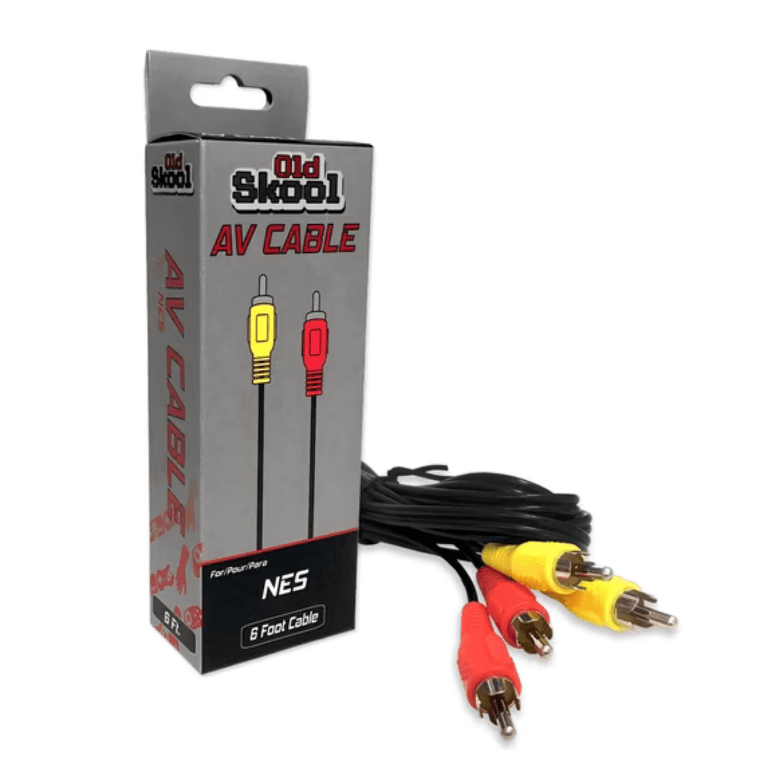 Old Skool AV Cable For/Pour/Para NES 6 Foot Cable