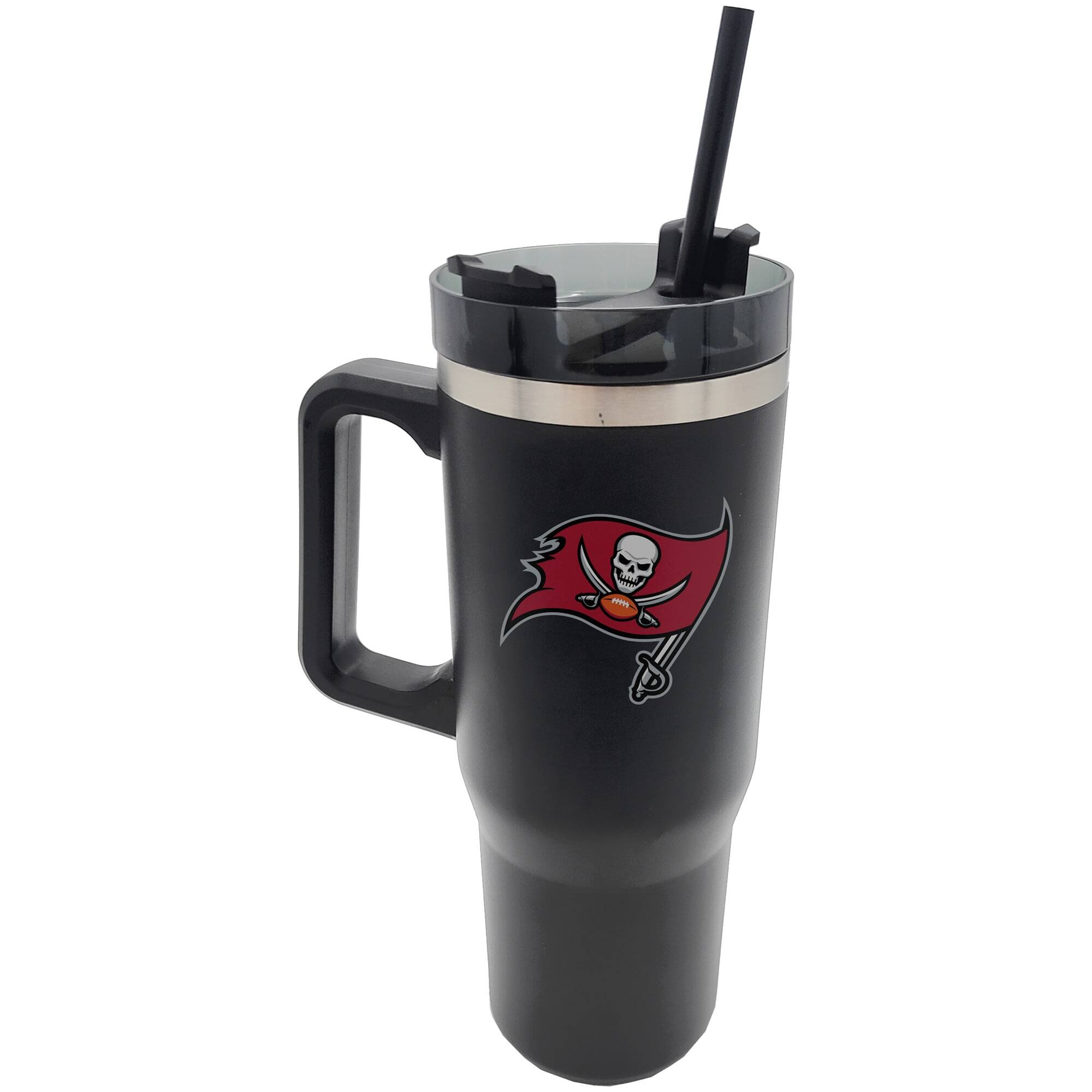 Alt View 1. Pegasus - Tampa Bay Buccaneers 60" x 70" Logo Blanket and 30oz Stainless Steel Tumbler Combo - Multicolor.