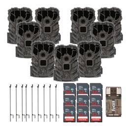 Stilletto - Stealth Cam Browtine 14MP Camera (9-Pack) with Camera Holder Posts Bundle