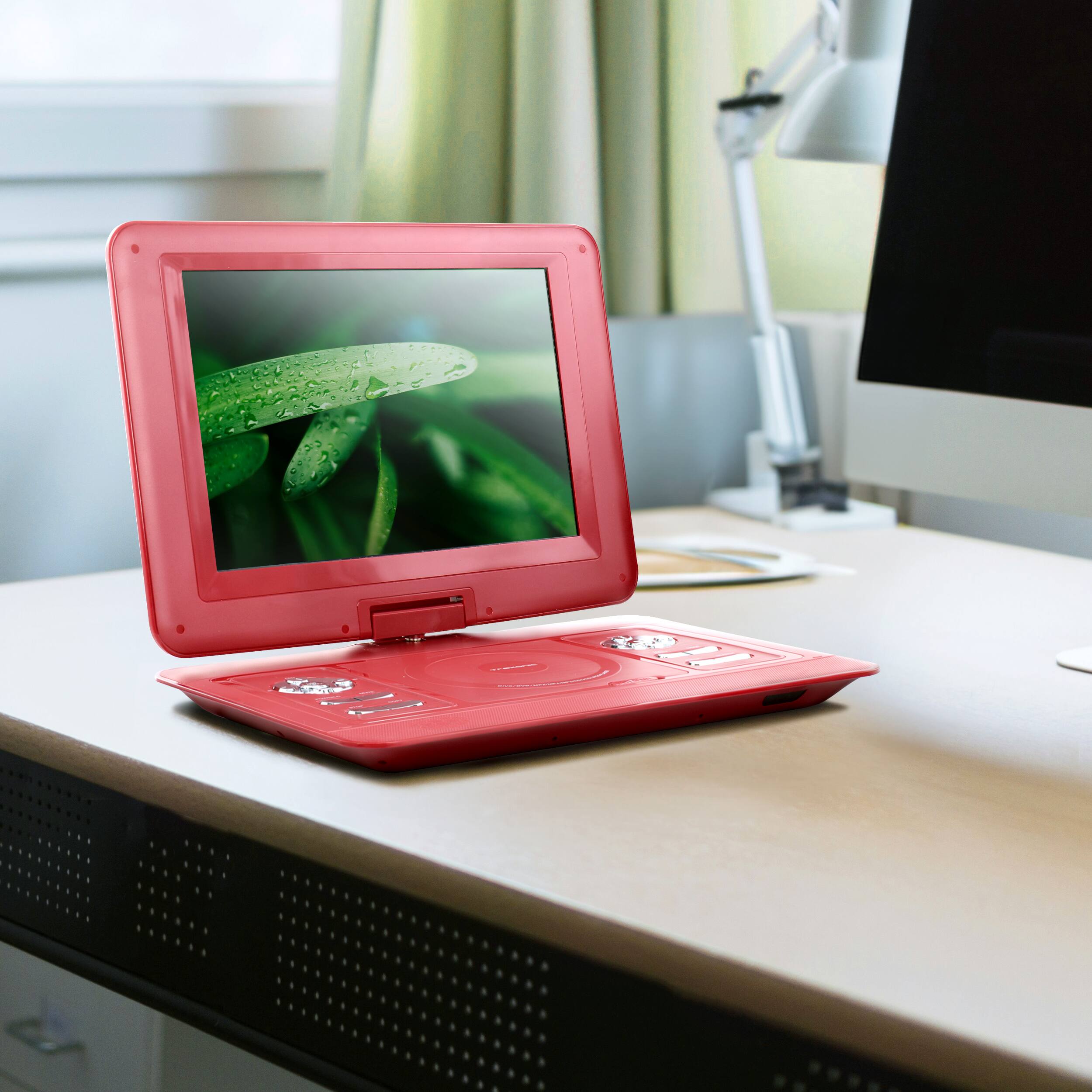 Alt View 2. Trexonic - 13.3 Inch Portable TV DVD Player with Color TFT LED Screen and USB/HD/AV Inputs - Red.