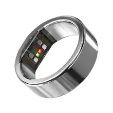 Front. Ultrahuman - Ring PRO - Smart Ring - Size Before You Buy with Ring PRO Sizing Kit - No Subscription Needed - Size 09 - Space Silver.