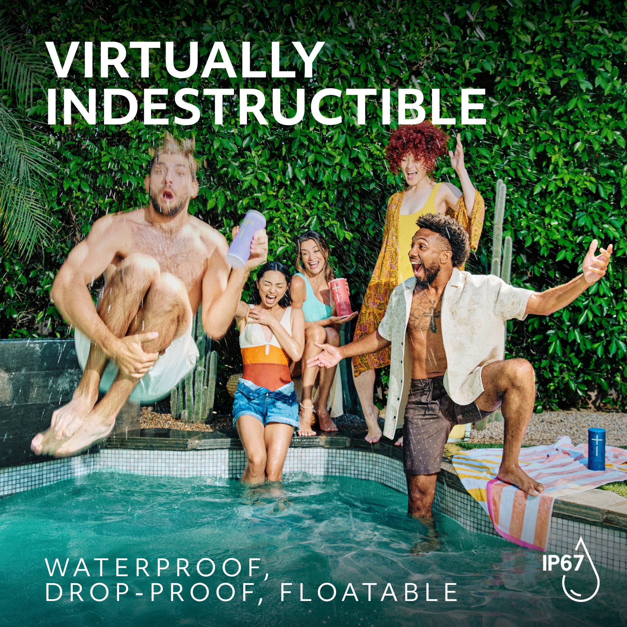 VIRTUALLY INDESTRUCTIBLE WATERPROOF, DROP-PROOF, FLOATABLE IP67