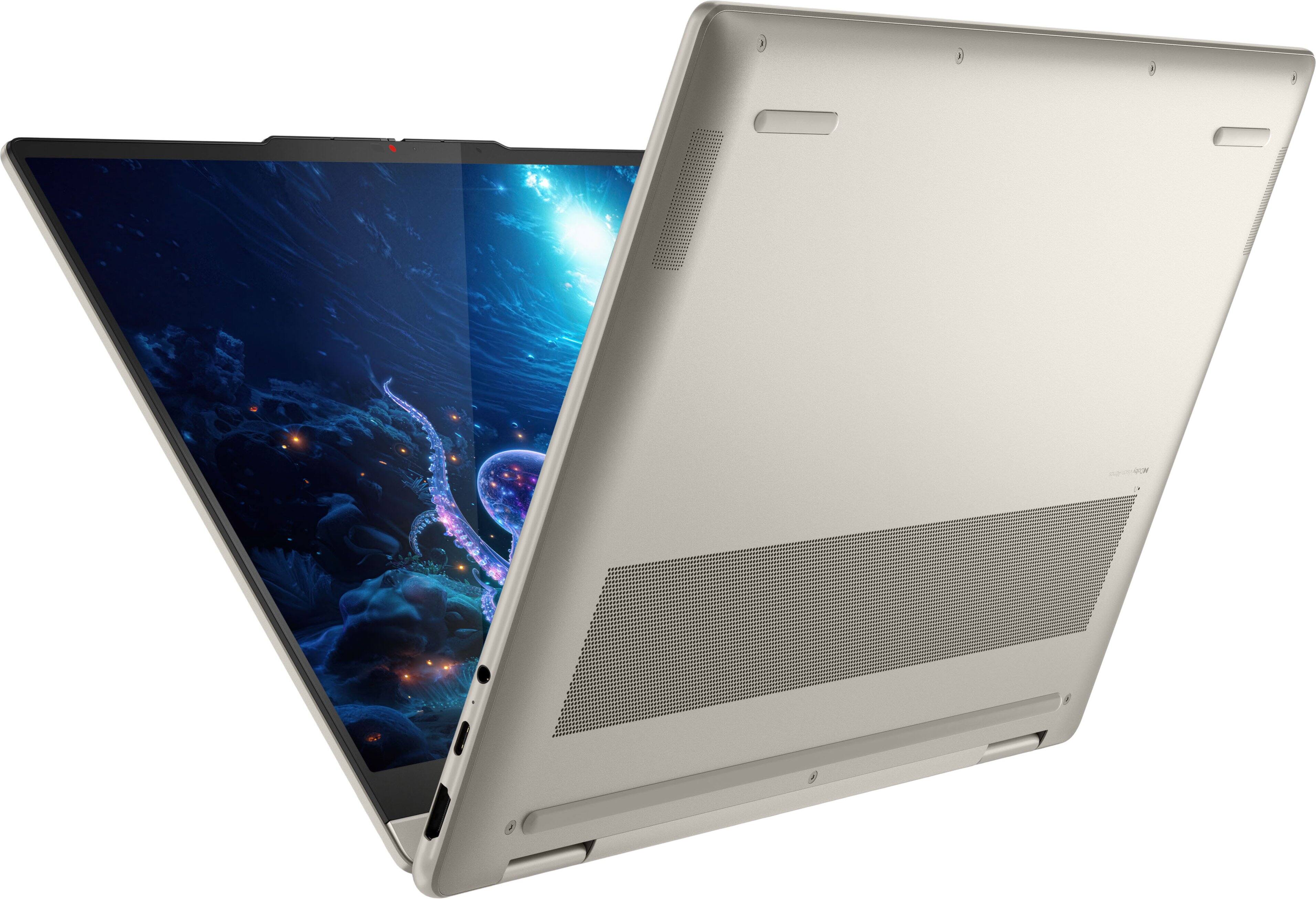 Alt View 7. Lenovo - Yoga 7 2-in-1 14" 2K OLED Touchscreen Laptop - AMD Ryzen AI 5 330 2025 - 8GB Memory - 512GB Storage - Copilot+ PC - Seashell.