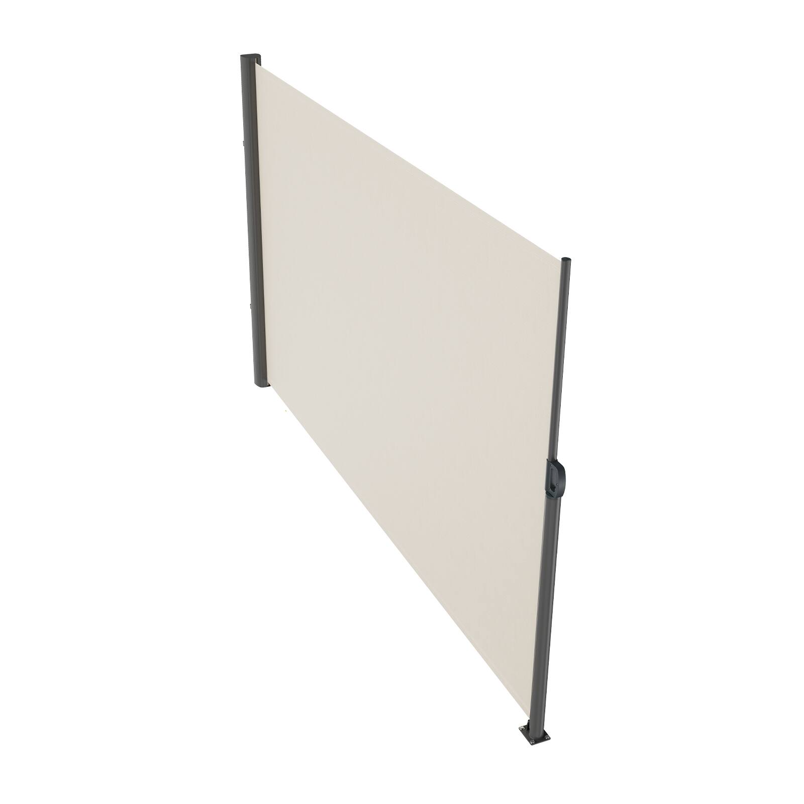 Alt View 5. VEVOR - Retractable Side Awning, 71''x 118'' Aluminum Outdoor Privacy Screen, 280g Polyester Waterproof Retractable Patio Screen - Beige.