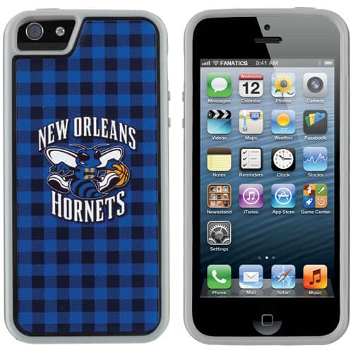 Coveroo - Hardwood Classic Teams - New Orleans Hornets Guardian Plaid iPhone 5 Case - No Size - Black