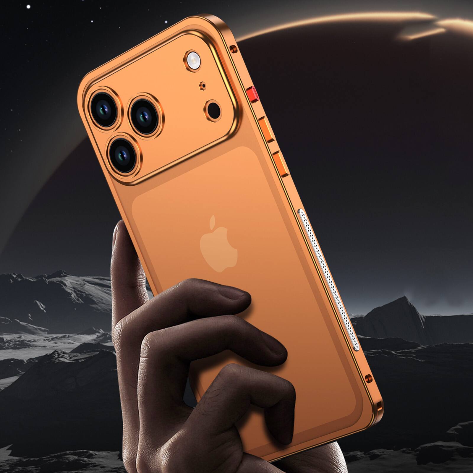 Alt View 9. UUCOVER - Slim Metal Bumper Case for Apple iPhone 17 Pro with Metal Lens Cover, Backless Heat Dissipation Shockproof Rugged Frame - Silver.
