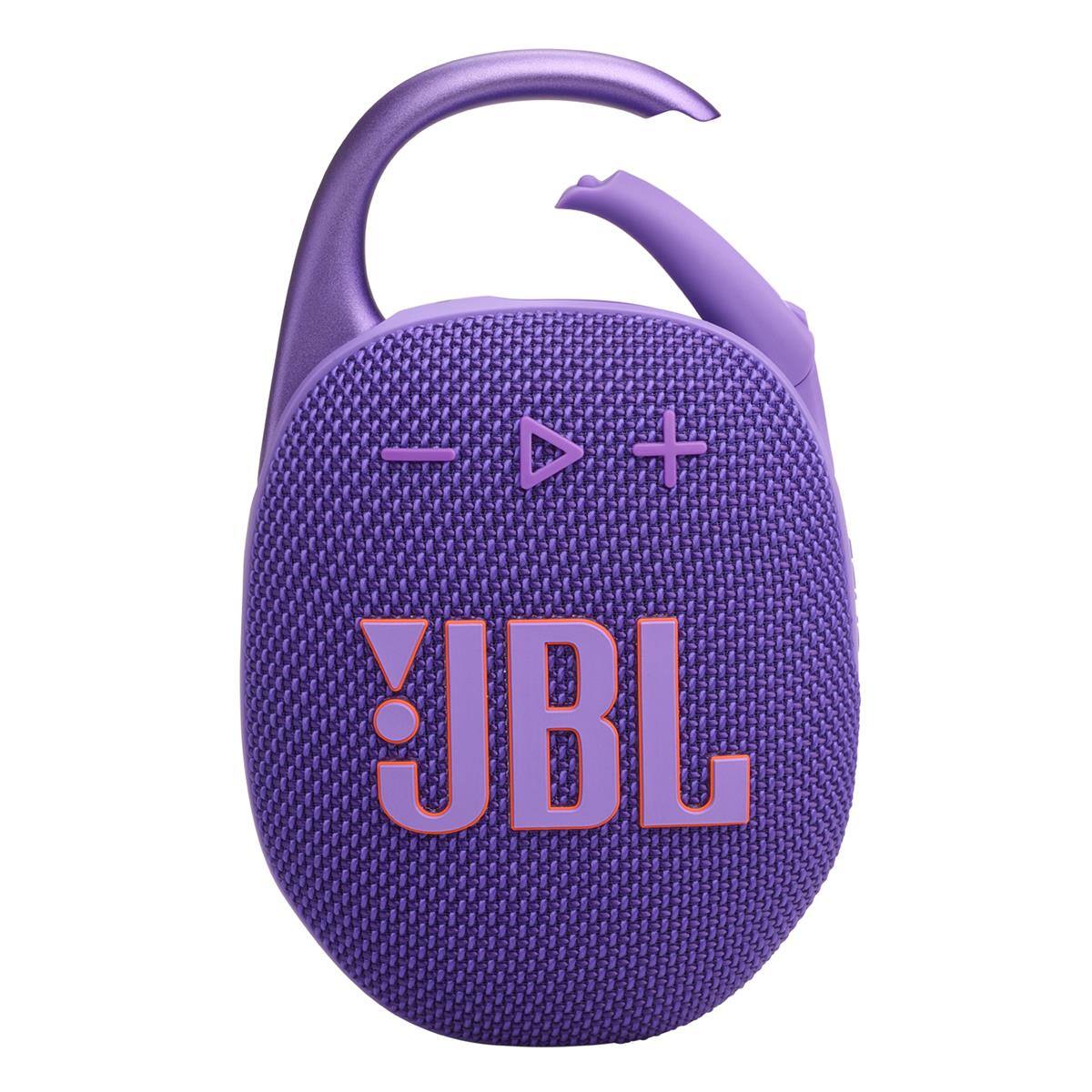 Alt View 9. JBL - JBL Clip 5 Ultra Portable Bluetooth Speaker with gSport Carbon Fiber Case - Purple.
