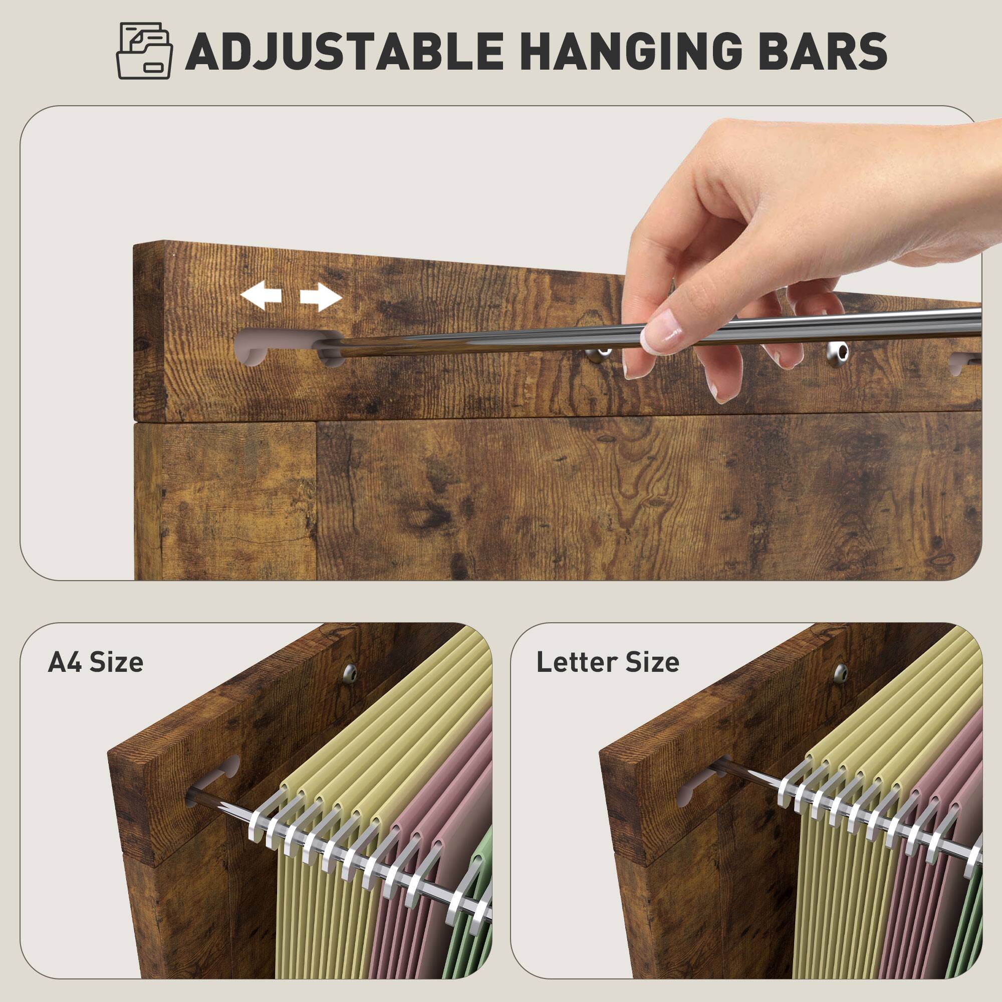 ADJUSTABLE HANGING BARS
A4 Size
Letter Size