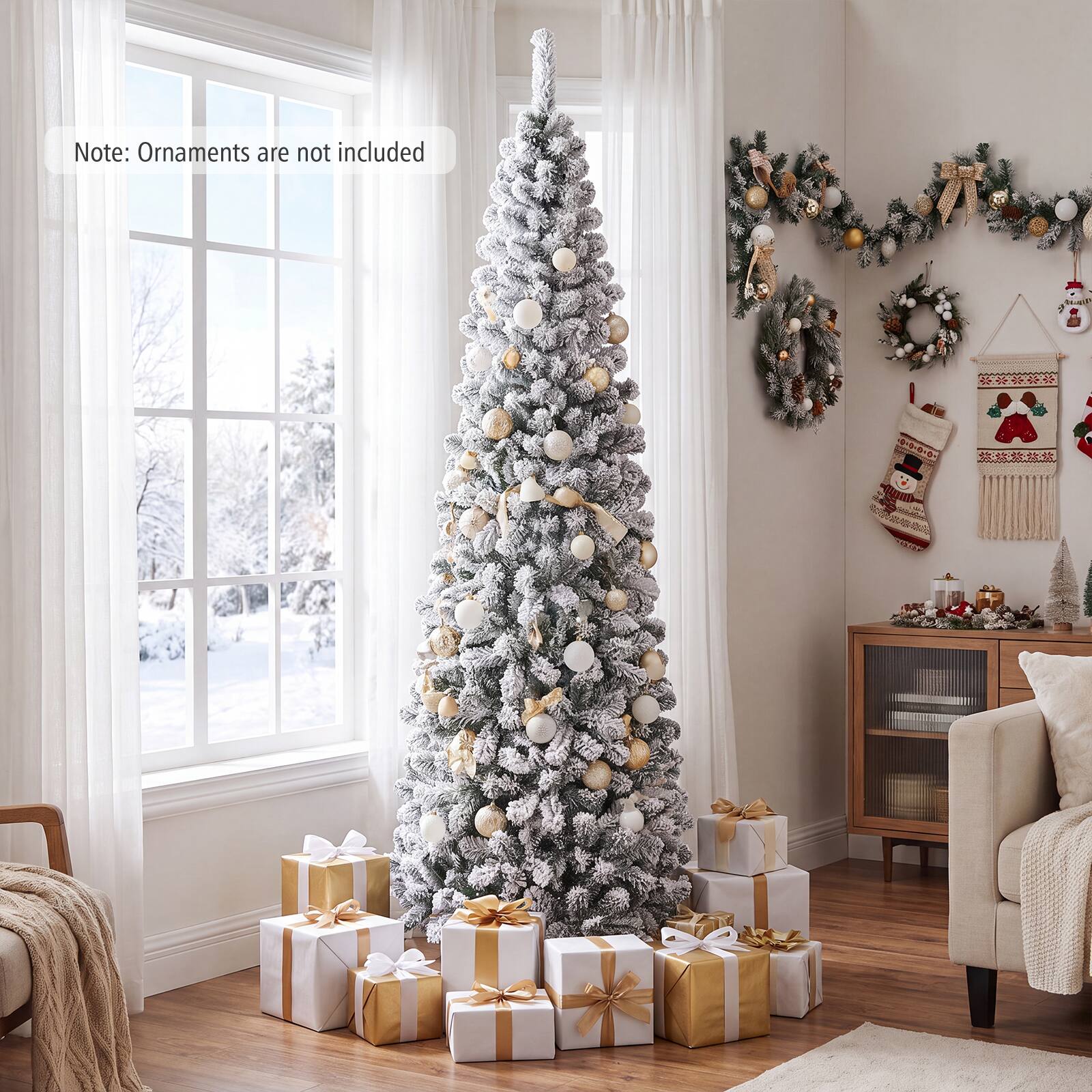 Note: Ornaments are not included