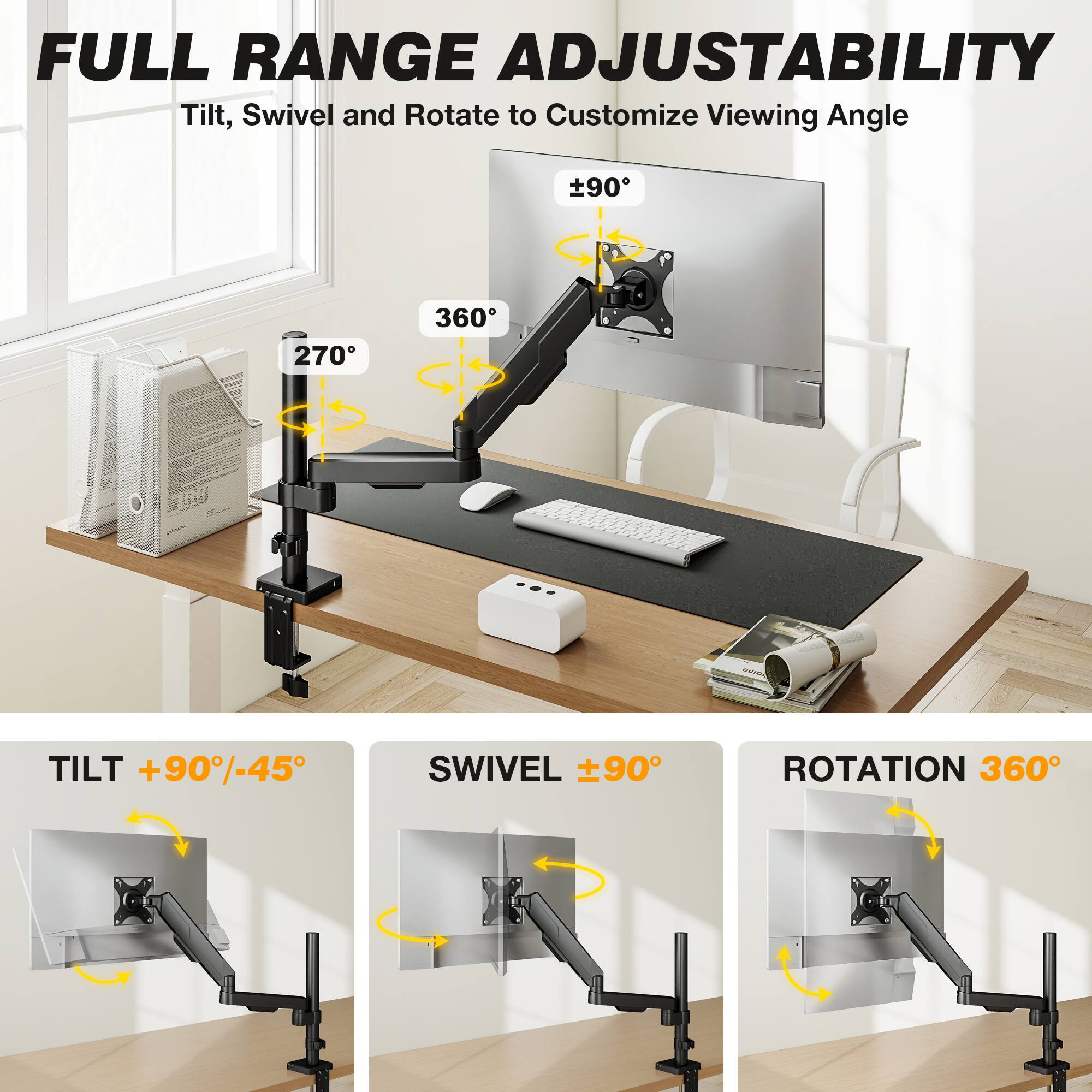 Rfiver Single monitor stand, suitable for screens ranging from 17