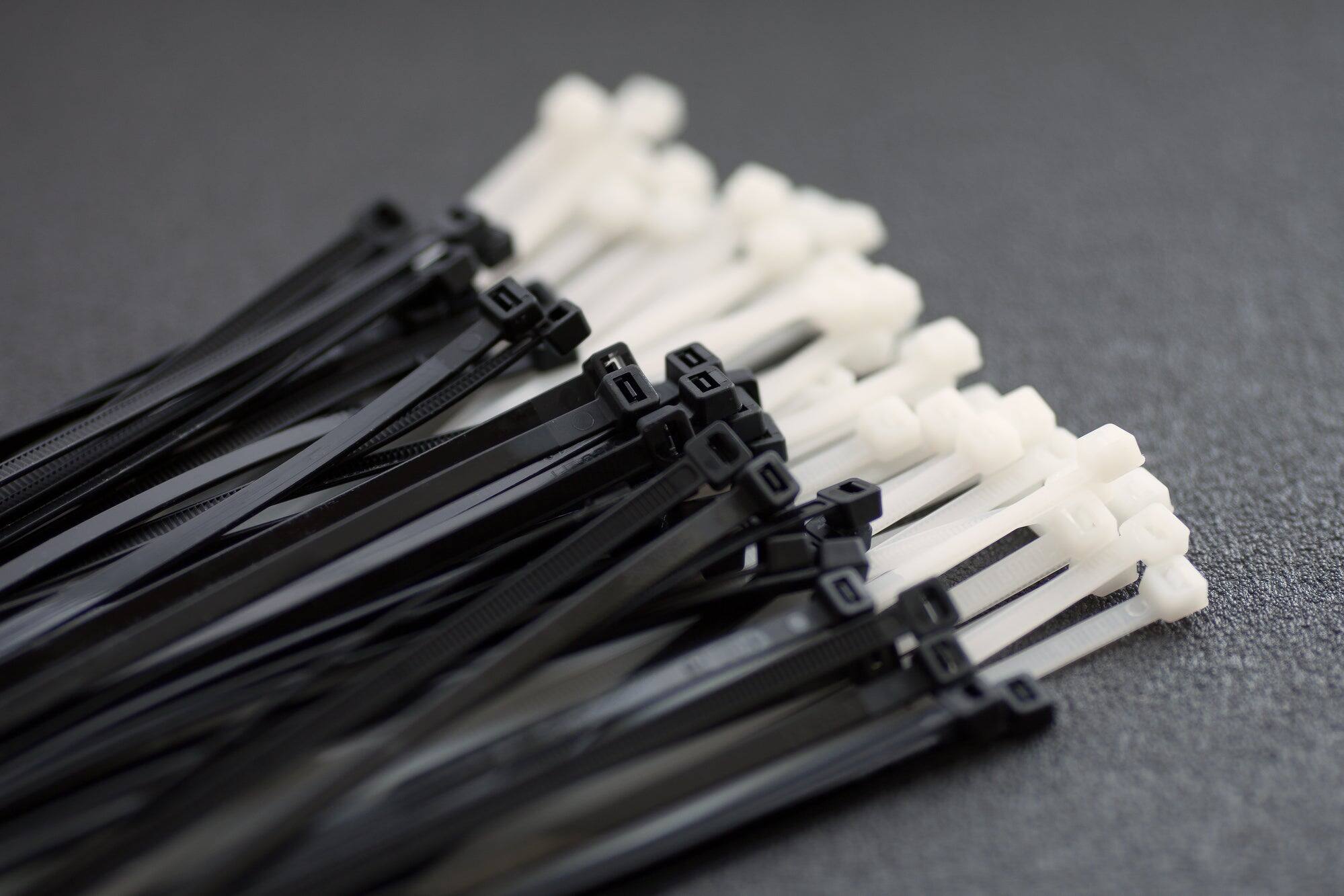 Alt View 1. Grizzly Supply - 4", 6", 8", 11" & Assorted Tube 1000/bag - Black, Natural.