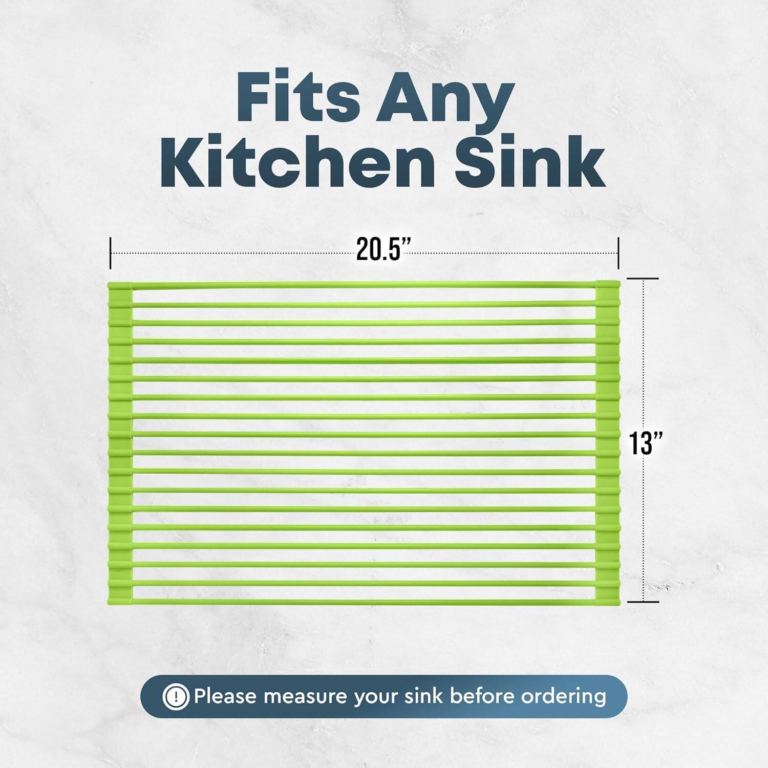 Fits Any Kitchen Sink

20.5"  
13"

Please measure your sink before ordering