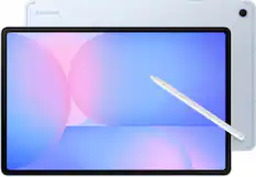Front. Samsung - Galaxy Tab S10 FE+ - 13.1" 128GB - Wi-Fi - with S-Pen - Blue.