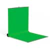 Front. RAUBAY - Collapsible Green Screen – FloorFlex Backdrop with Floor Extension 7x7x7 ft - Portable Retractable Chroma Key Background - Green.