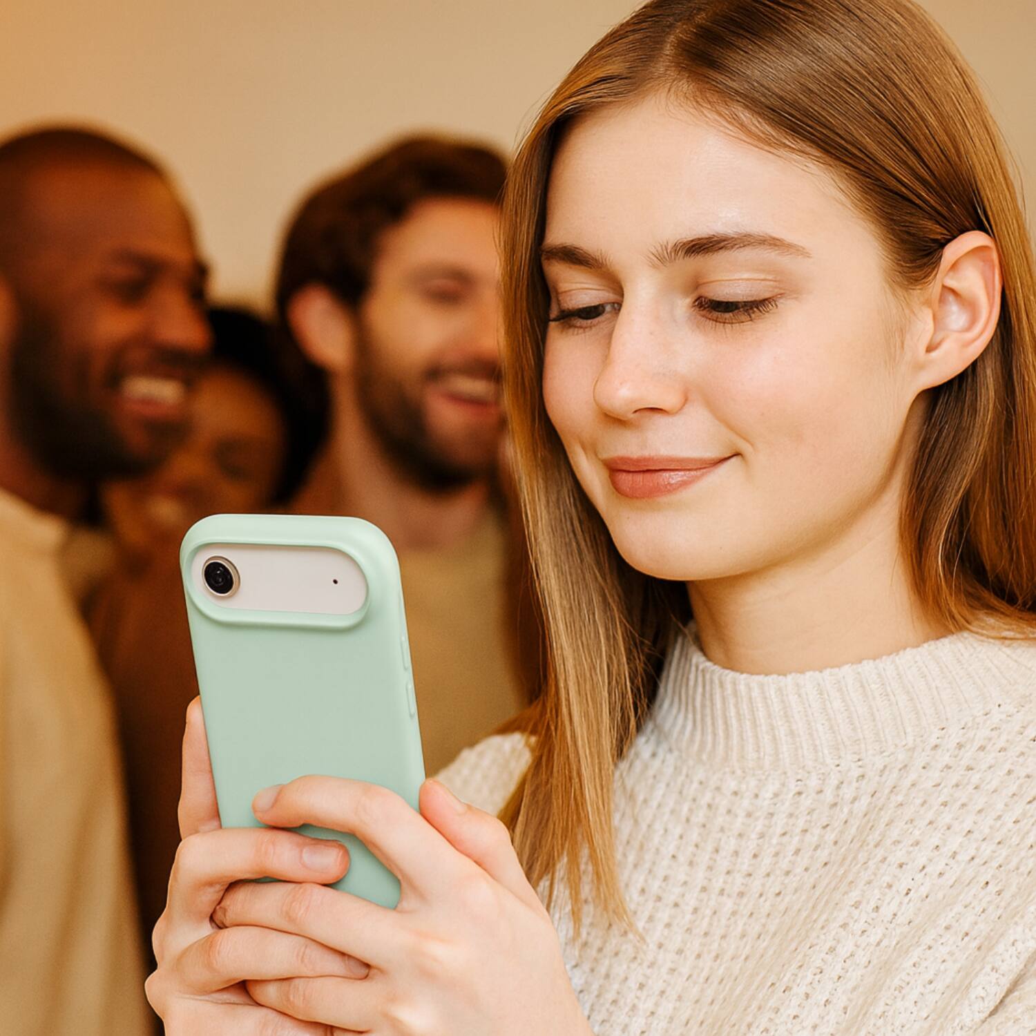 Alt View 2. SaharaCase - Apple iPhone Air Silicone Case | Compatible with Magsafe | Smooth Finish | Venture Series - Oasis Green.