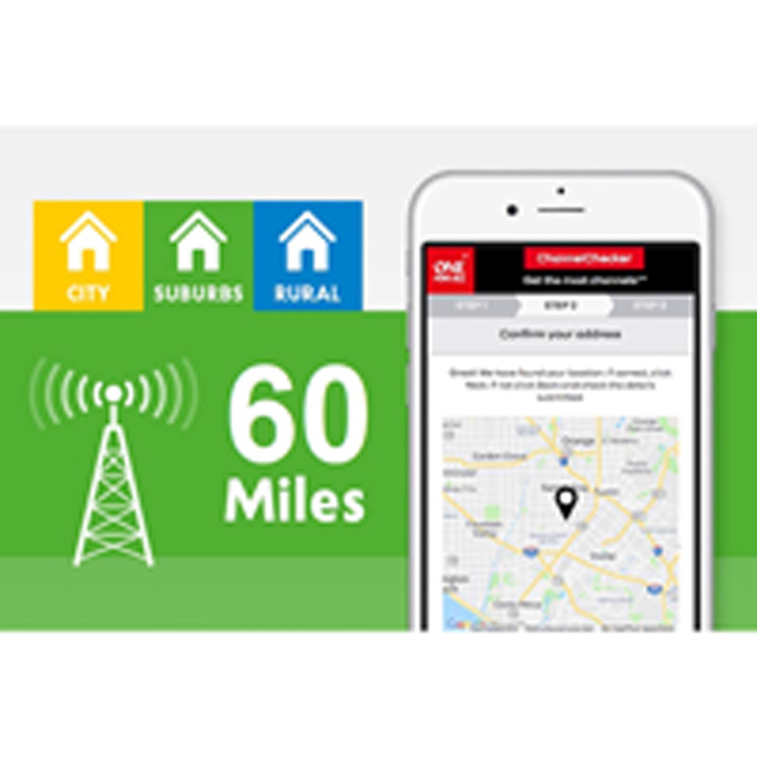 CITY SUBURBS RURAL

60 Miles