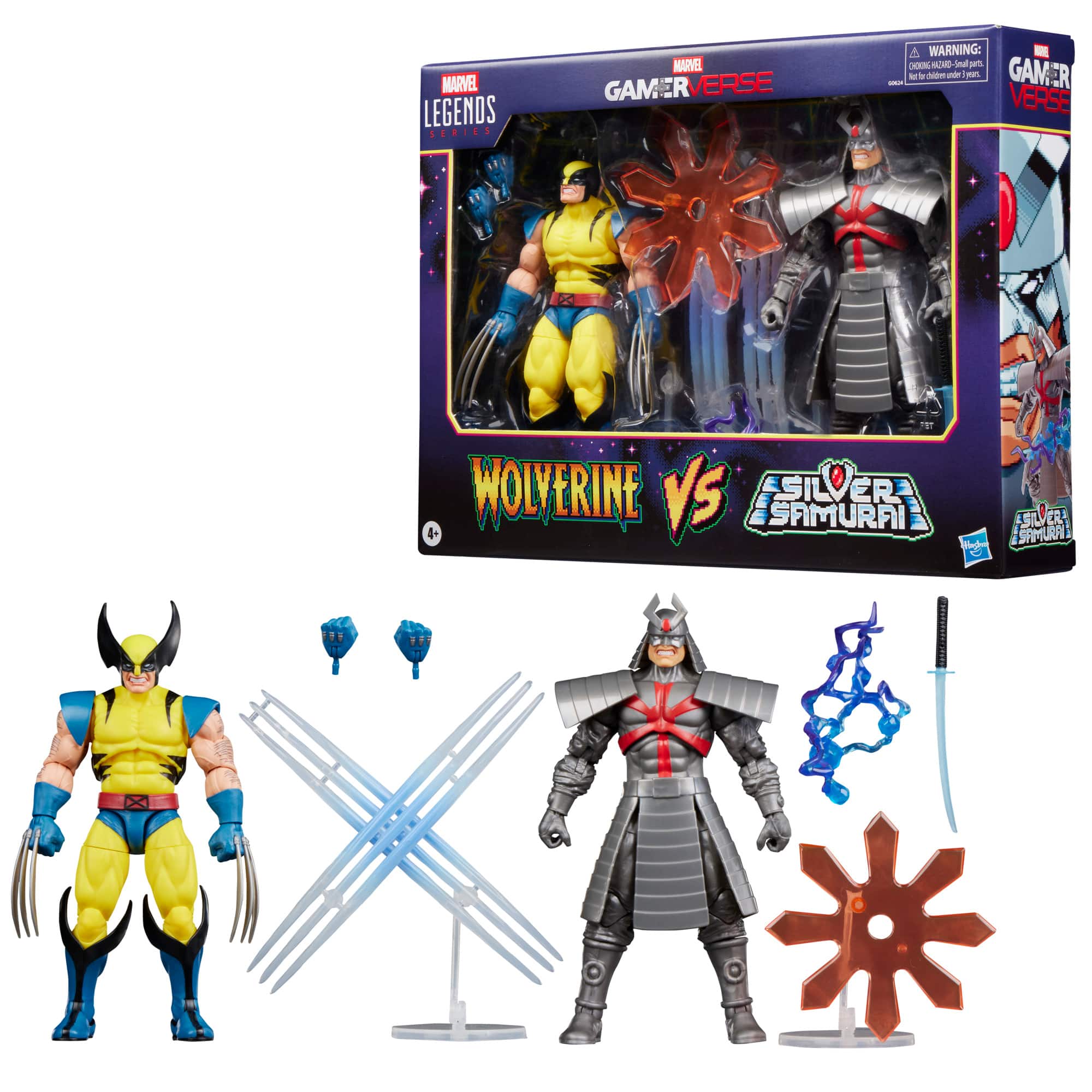 Marvel - Legends Series Gamerverse Wolverine vs Marvel's Silver Samurai 6-Inch Action Figures - Front_Zoom