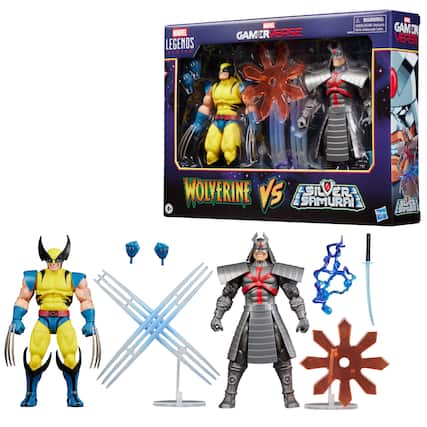 MARVEL LEGENDS SERIES
GAMERVERSE
WOLVERINE VS SILVER SAMURAI
WARNING: CHOKING HAZARD - Small parts. Not for children under 3 years.
4+