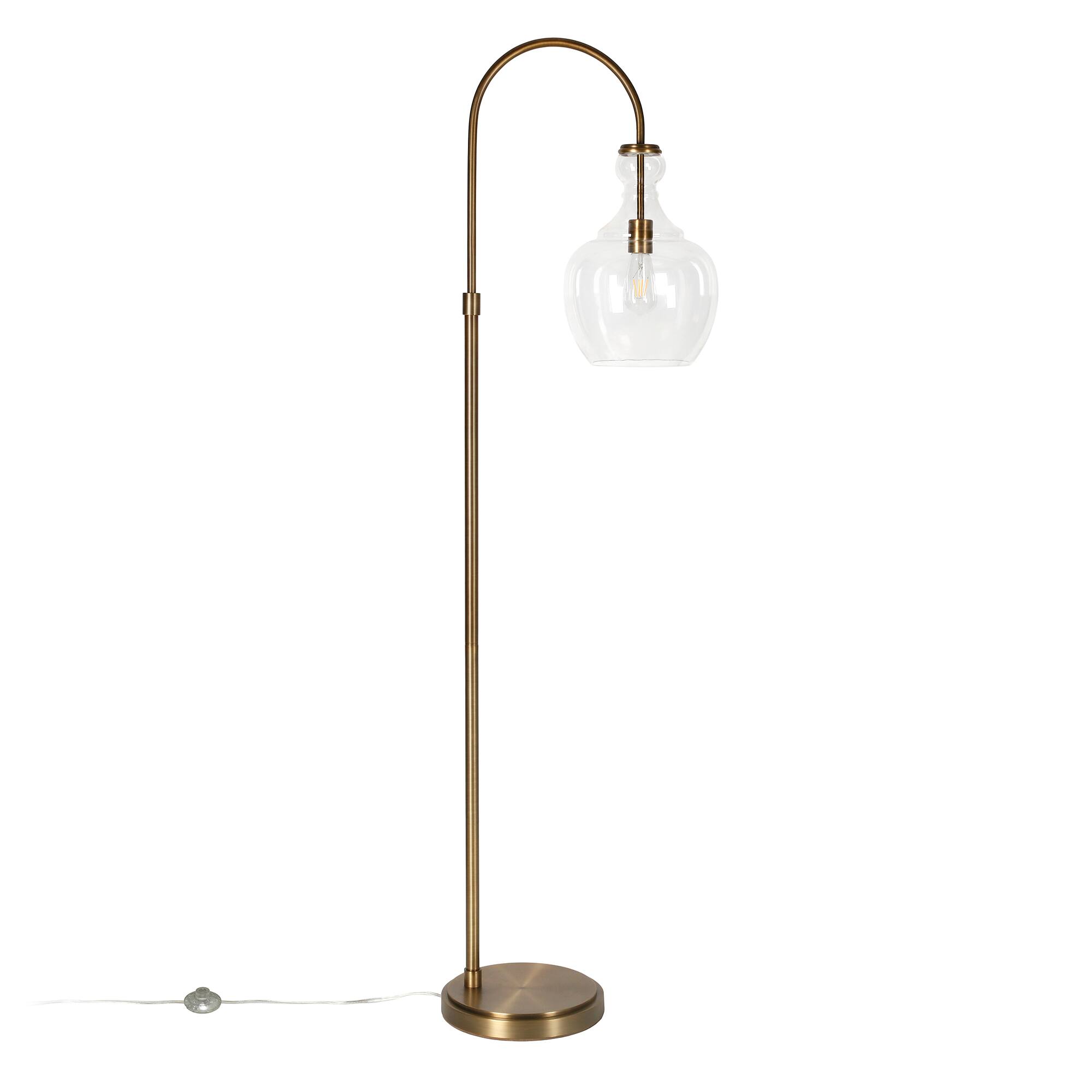 Alt View 14. Hudson&Canal - Verona Floor Lamp - Brass.