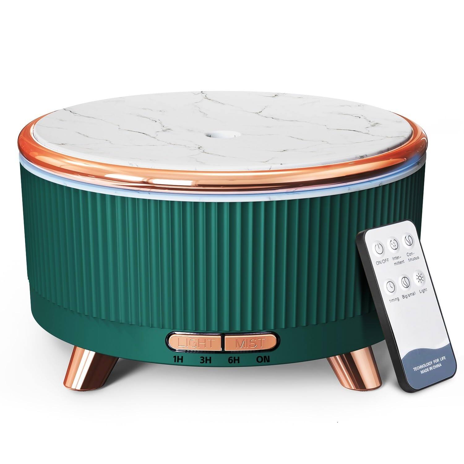 Stylel Star - 500ml Diffuser with Ultrasonic, Remote Control, Cool Mist, LED Lights - Long-lasting Large Diffuser: