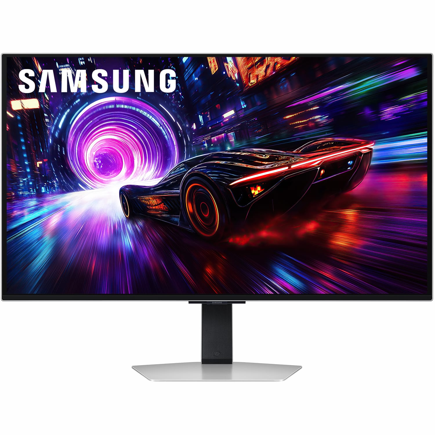 Alt View 11. Samsung - 27" Odyssey OLED G8 (G81SF), 4K UHD, 240Hz, 0.03ms, AMD FreeSync Premium Pro, Glare Free, HDR 400 Gaming Monitor - Silver.