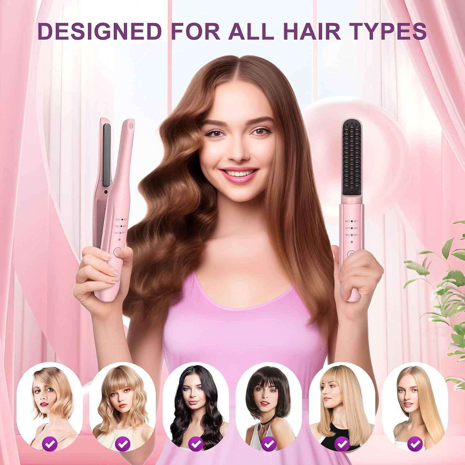 DESIGNED FOR ALL HAIR TYPES