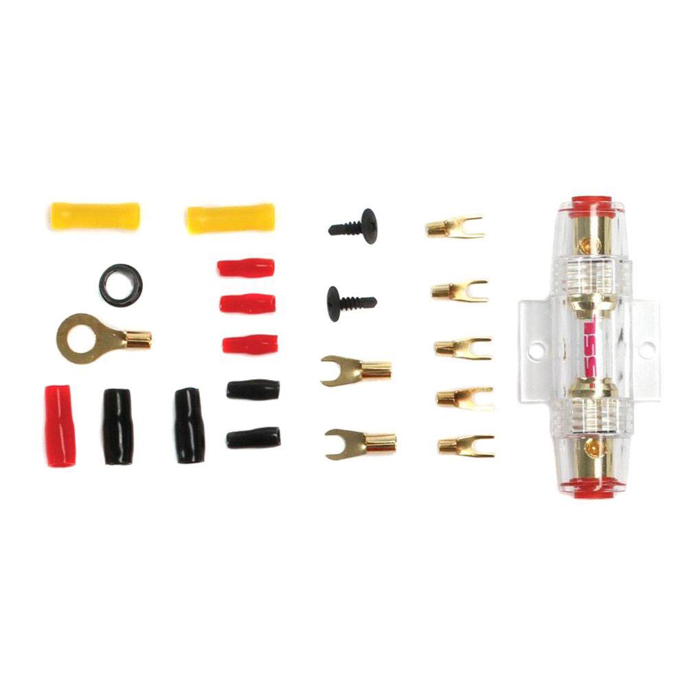 Alt View 8. Crunch - Crunch 4 Channel 1000W A/B Class Stereo Amplifier (2 Pack) & Wiring Kit - Black.