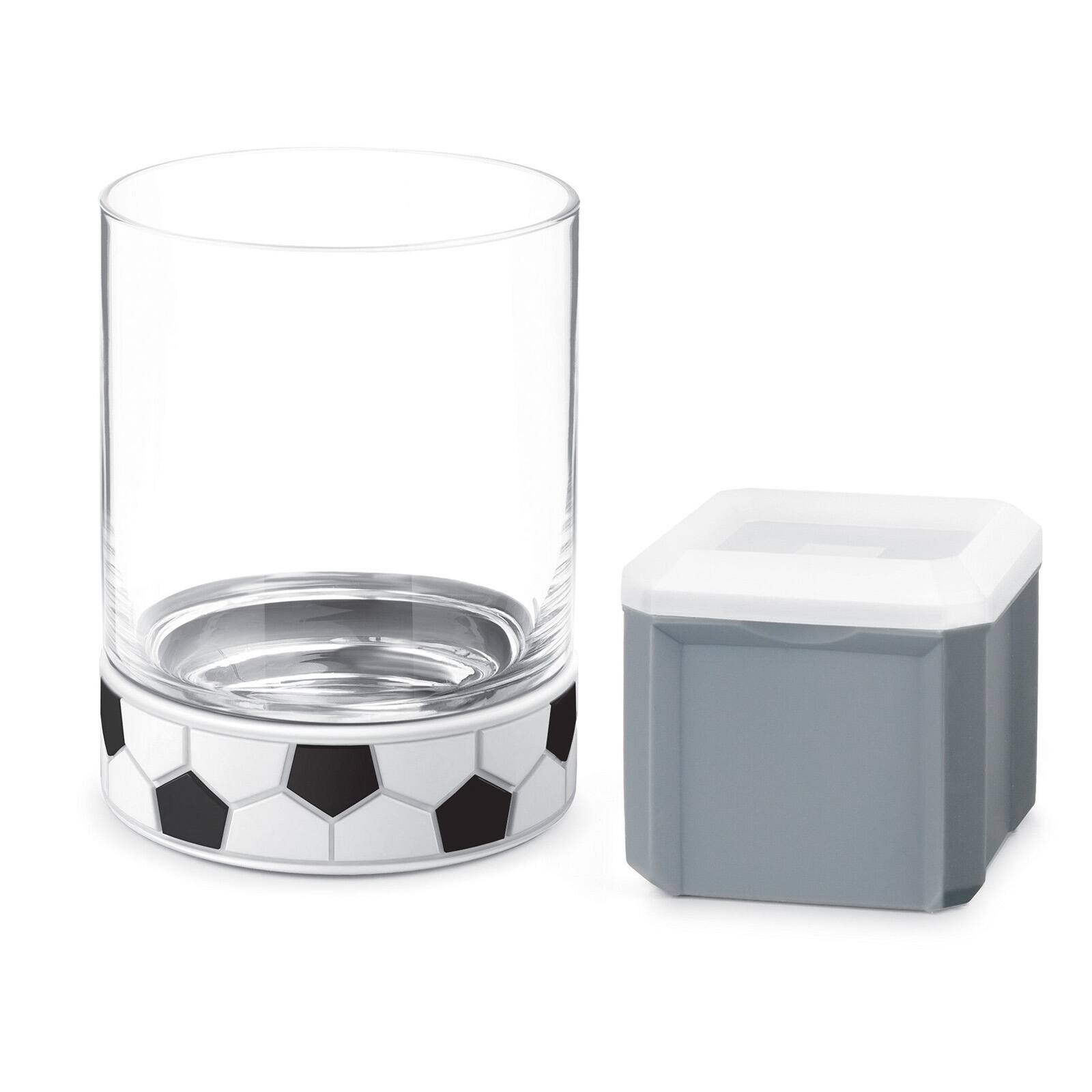 Alt View 2. Final Touch - Kick-Off Soccer / Football Tumbler with Ice Mould - Clear.
