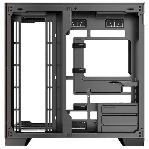 Left. Antec - Antec C8 Curve Wood, Curved Glass, Dual-Chamber, Type-C, 360mm Radiator, RTX 40 Compatible Full-Tower - Wood.