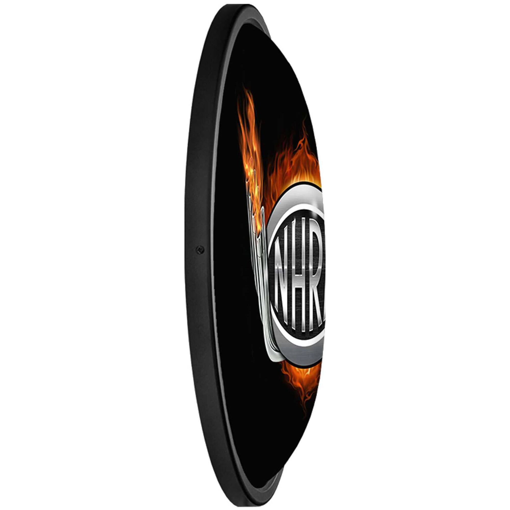Alt View 2. The Fan-Brand - NHRA Header Pipes 18'' x 14'' Slimline Illuminated Oval Wall Sign - Multicolor.