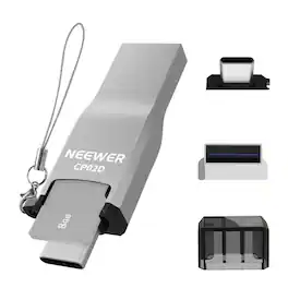 Neewer - Micro SD Card Reader, USB-C/USB-A, USB3.1