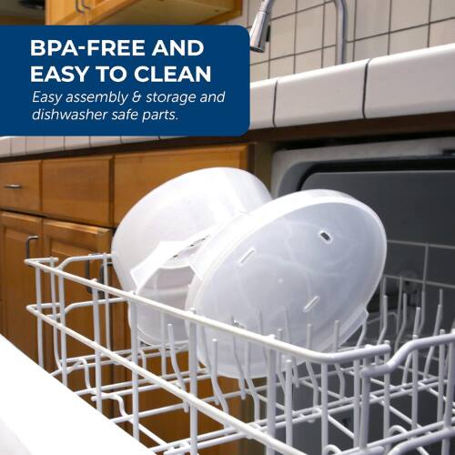 BPA-FREE AND EASY TO CLEAN  
Easy assembly & storage and dishwasher safe parts.