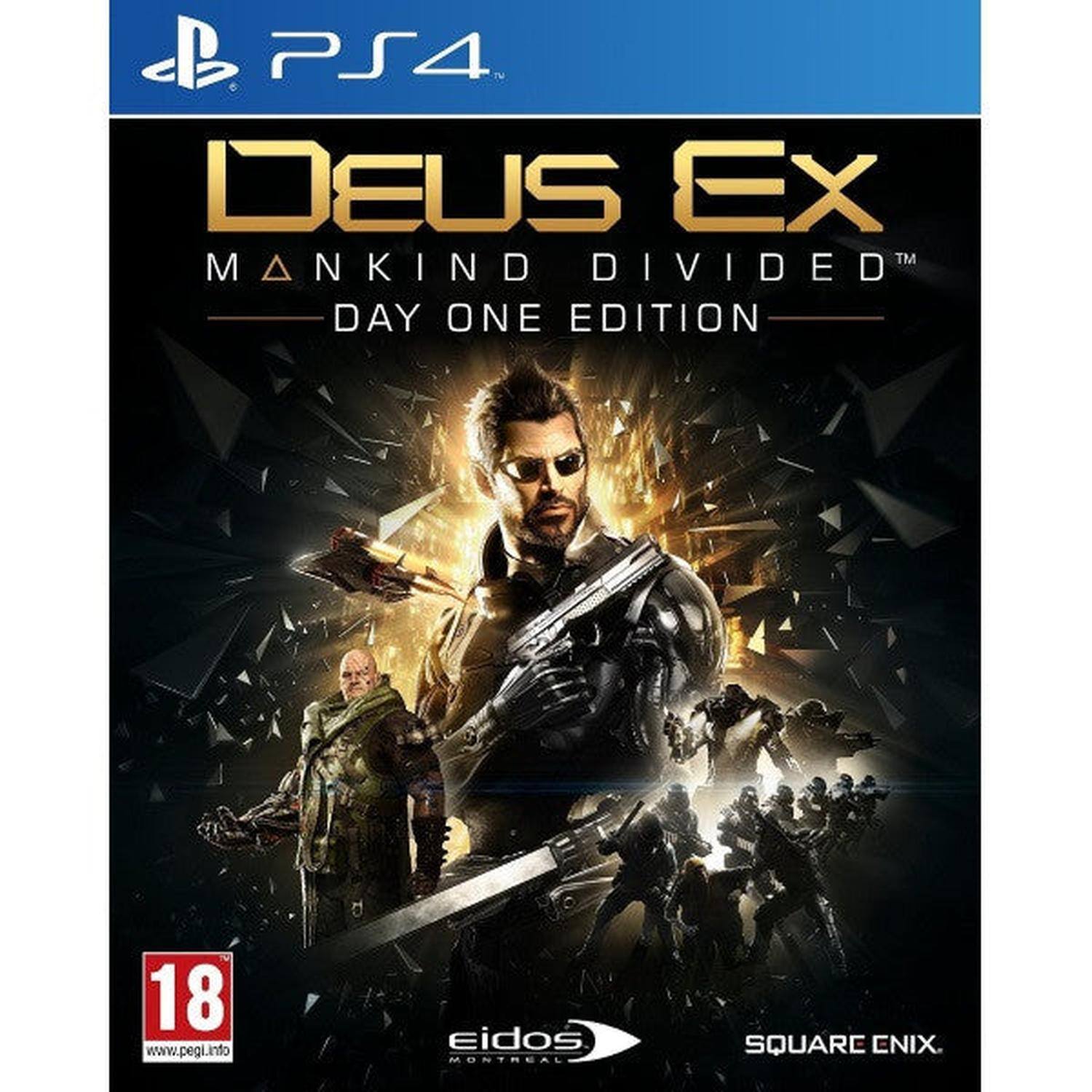 PS4 DEUS EX MANKIND DIVIDED DAY ONE EDITION 18 www.pegi.info Eidos MONTREAL SQUARE ENIX. - T (Teen 13+)