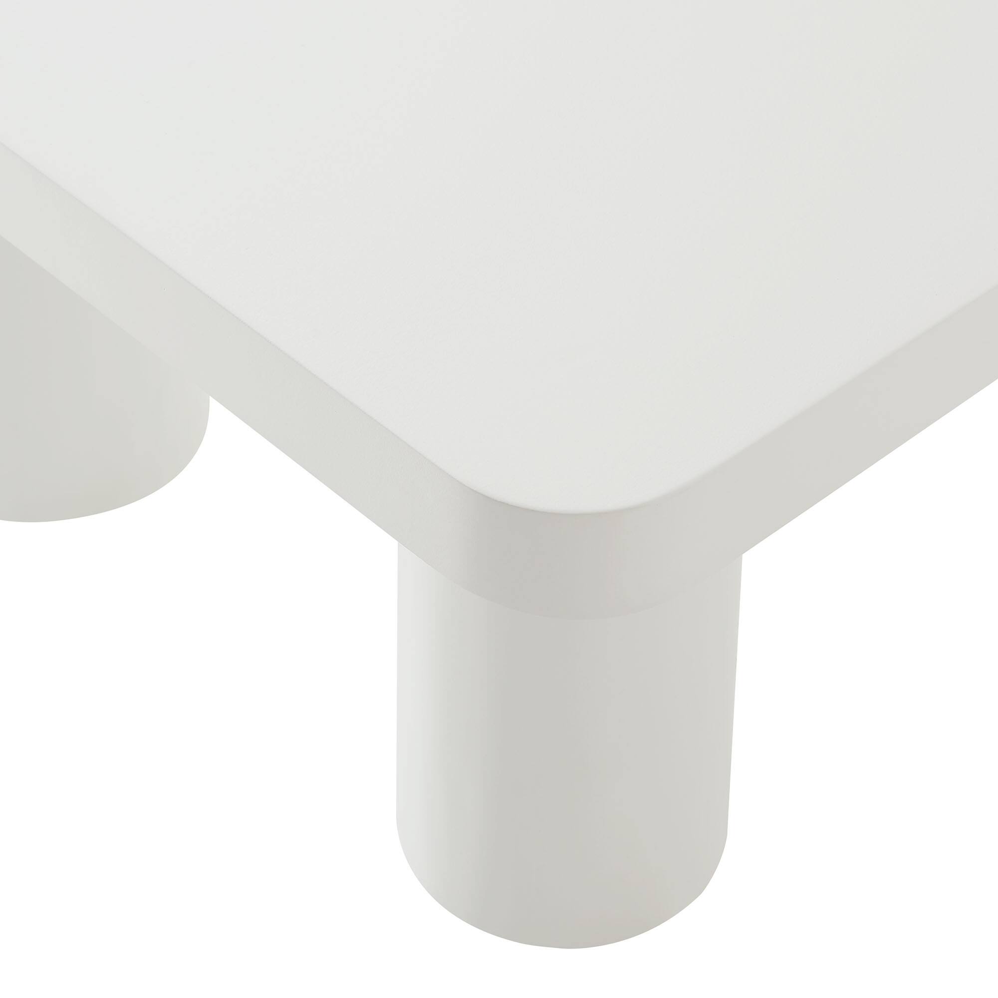 Alt View 6. Modway - Cleo 54" Rectangular Coffee Table by Modway - White.