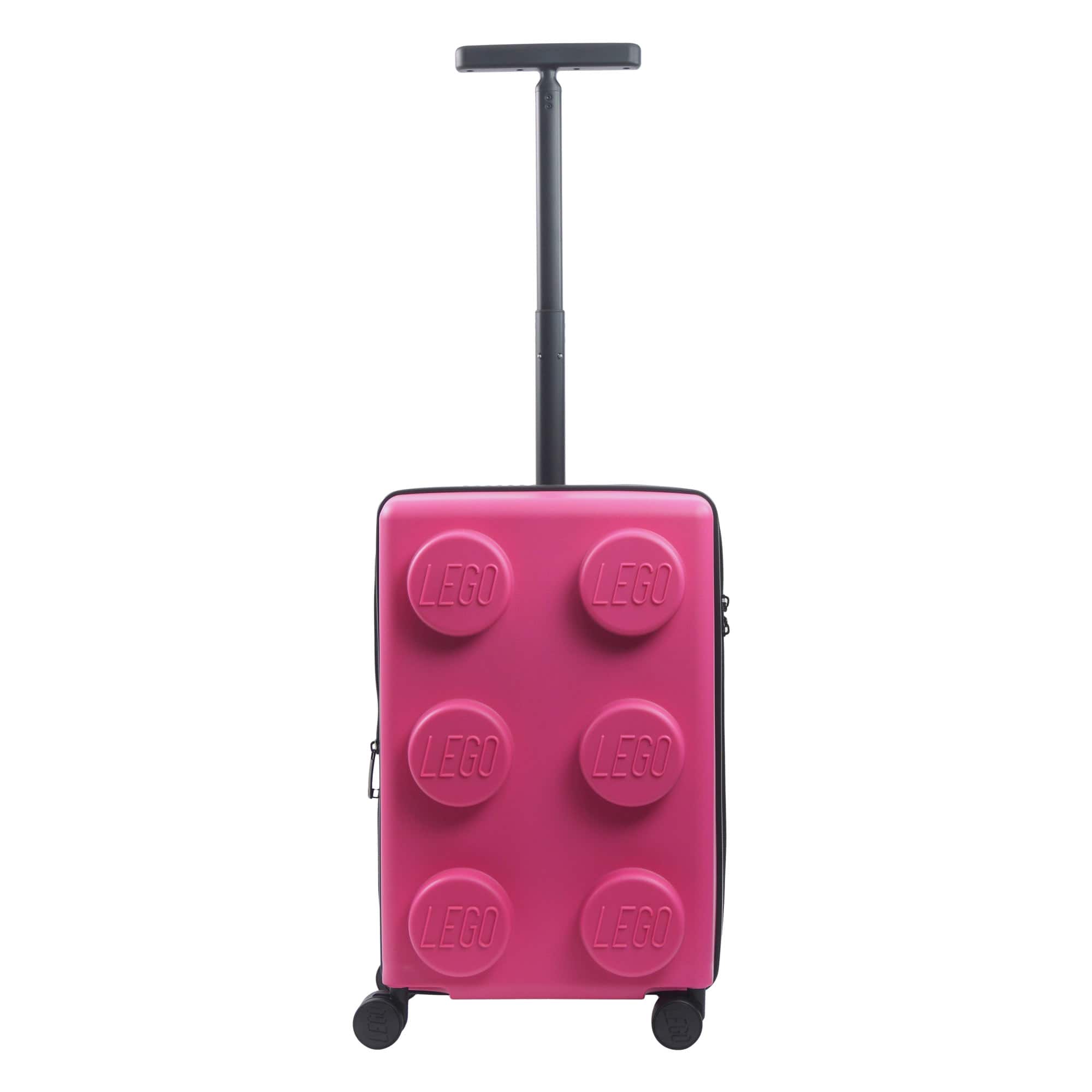 LEGO - Signature Brick 2x3 Trolley Expandable 21.5 inch carry-on luggage - Pink