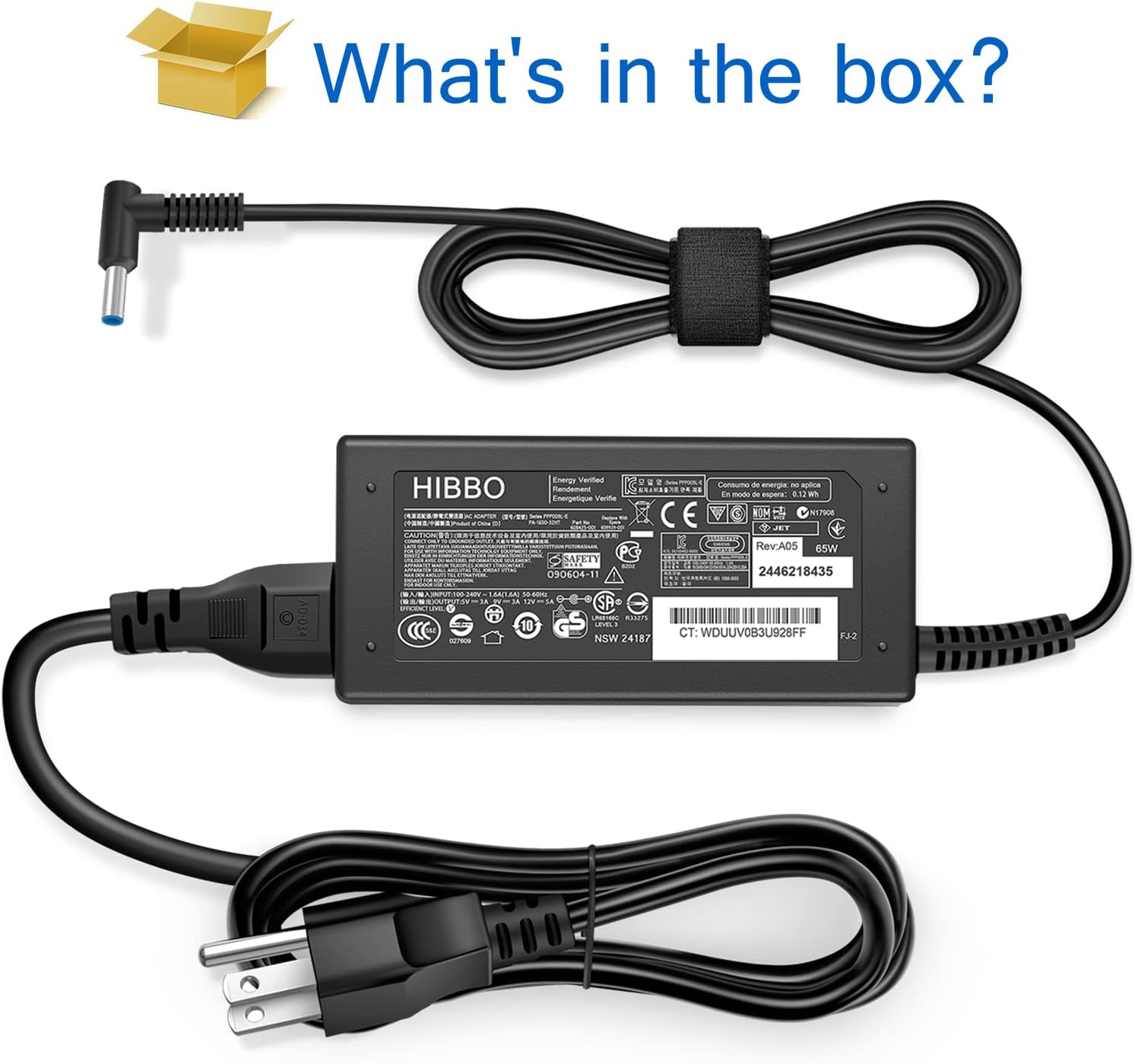 What's in the box?

AD-014 Enarp Verified - HIBBO - energie - nentemant ...... - : + .. in - - - . 1 i Eoinergatque Varife C E W  STTR - 9 i + THL Rev:ADS wea PG SAFETY FE G 090404-11 ... 2446218435 SAAT BA  L T=S -. uN .. SP CRN Undran aan 10 LE  -T NSW 24187 C: WDUUV0B3U928FF FJ