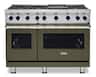 Viking - 48 in. Wide 6 Burner VGR Freestanding 7 Series Gas Range - Martini