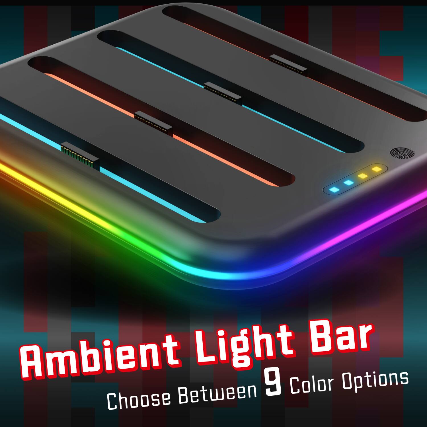 Ambient Light Bar: Choose Between 9 Color Options