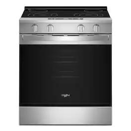 Whirlpool - 5.3 Cu. Ft. Slide-In Electric Range with No Preheat and Slow Cook Modes - Stainless Steel