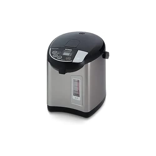 Tiger - PDU-A30U-K Electric Water Boiler and Warmer, Stainless 3.0-Liter - Black